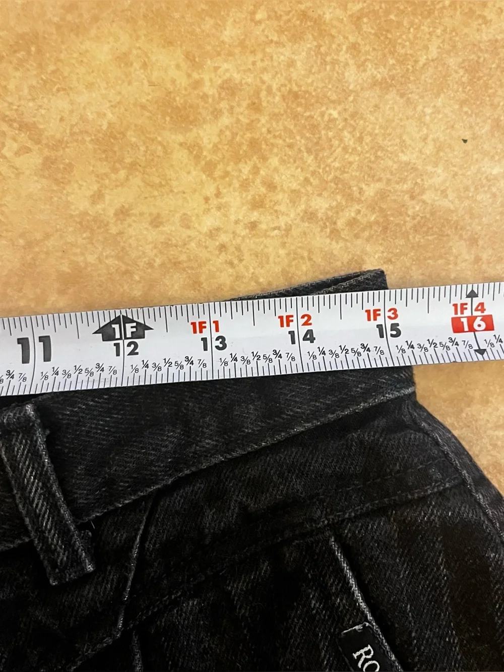 Vintage Rockies Rocky Mountain Jeans Western Womens Sz 15/16 30x36” Black Denim